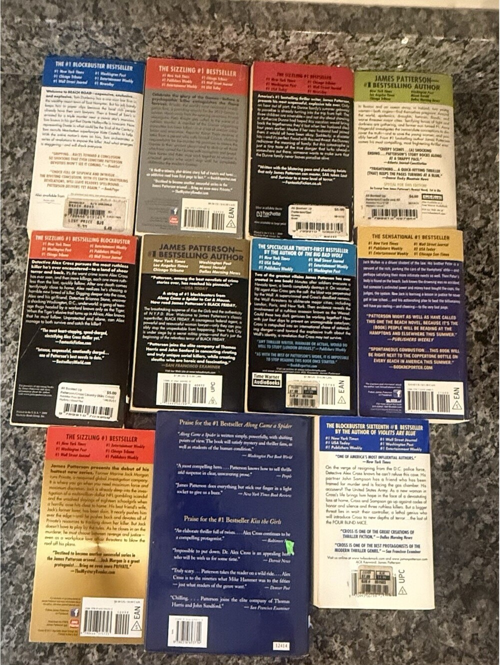 Lot Of 11 James Patterson Paperbacks (1 Hardback) - Picture 3 of 3